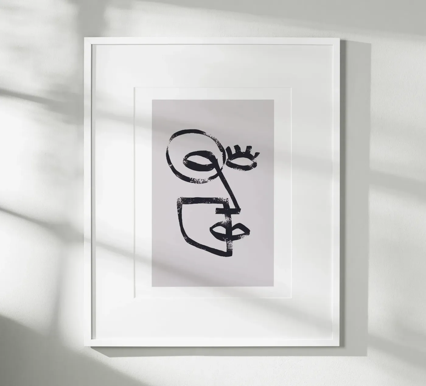 Abstract face poster by Whole©