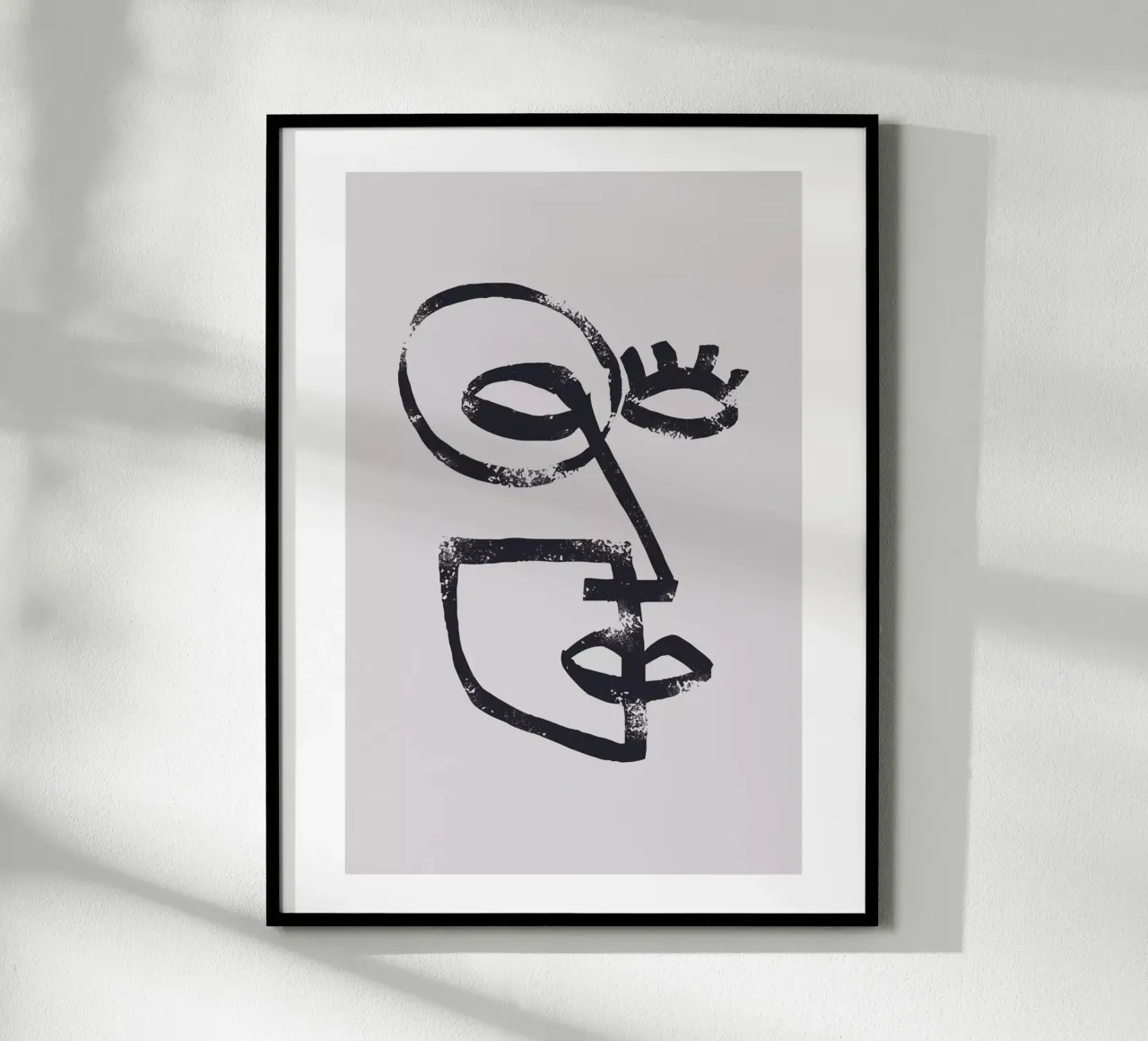 Abstract face poster by Whole©