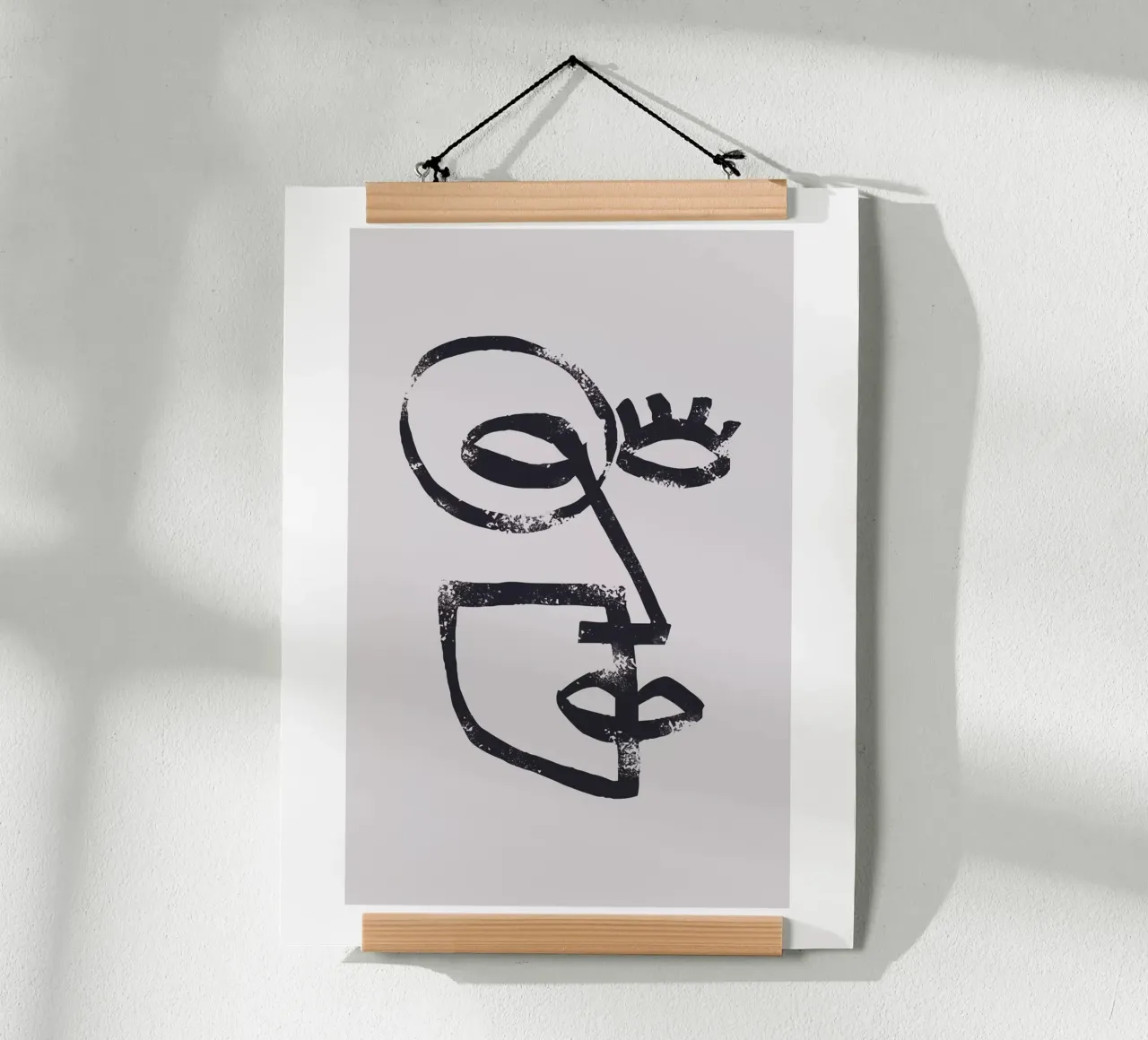 Abstract face poster by Whole©