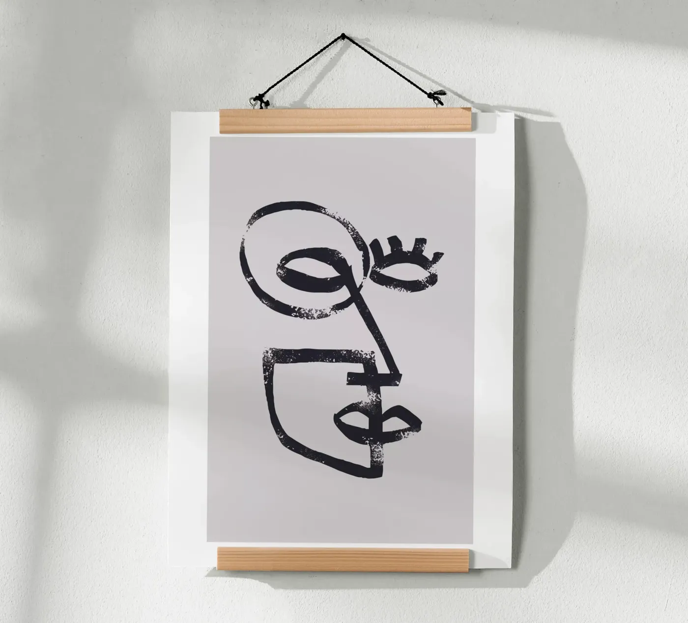 Abstract face poster by Whole©