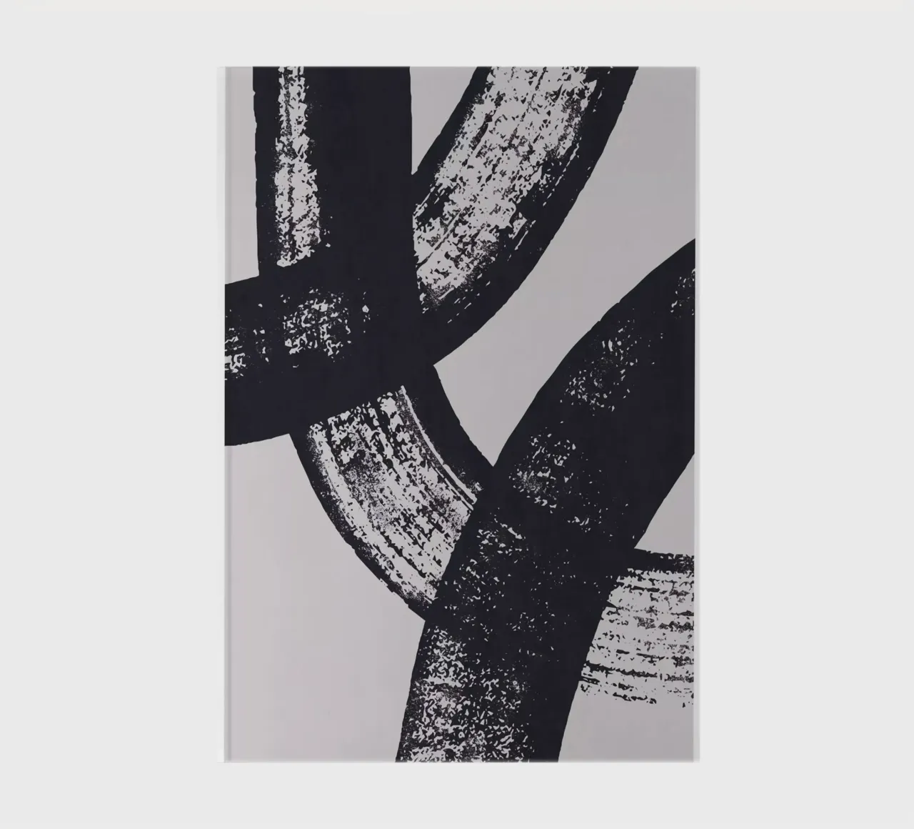 Abstrakte Pinselstriche – Moderne Kunst Notizbuch von Whole©