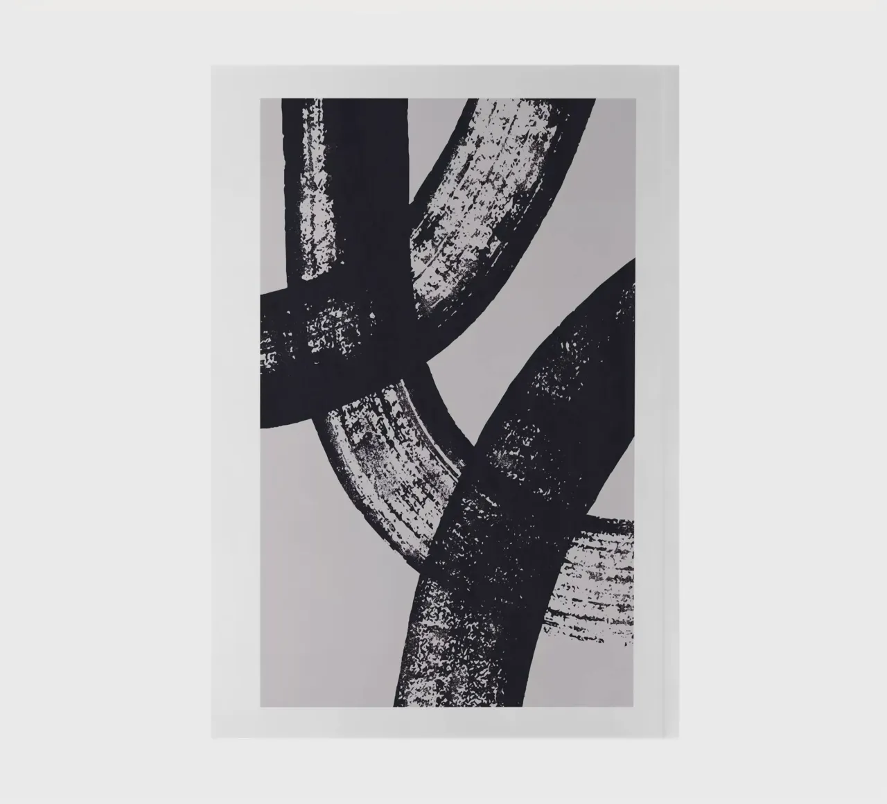 Abstrakte Pinselstriche – Moderne Kunst Notizbuch von Whole©