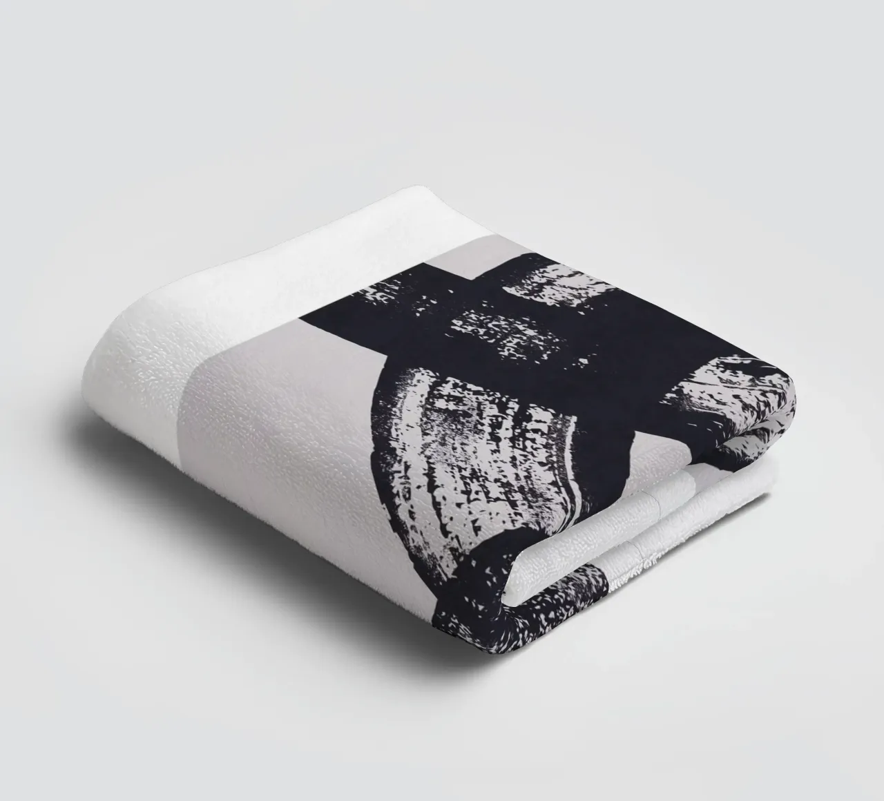 Abstrakte Pinselstriche – Moderne Kunst Handtuch von Whole©