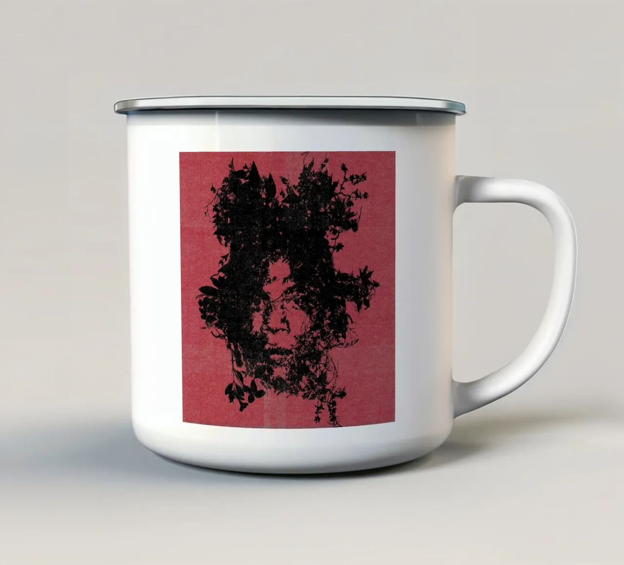Basquiat tazza in smalto da Carlos Quitério