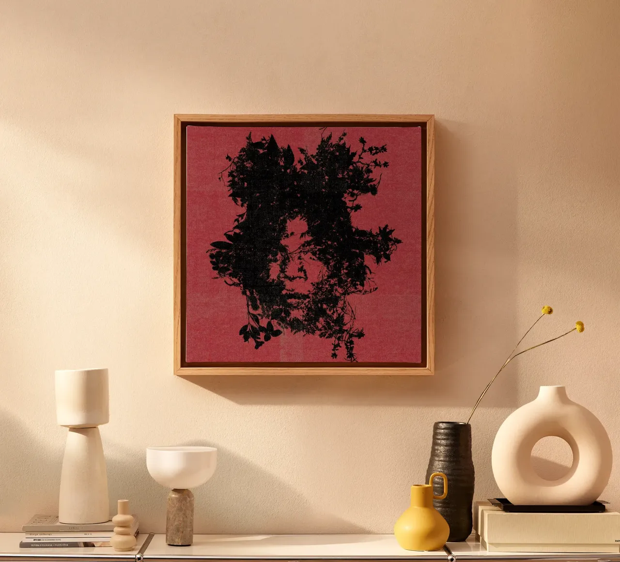 Basquiat canvas met Baklijst van Carlos Quitério