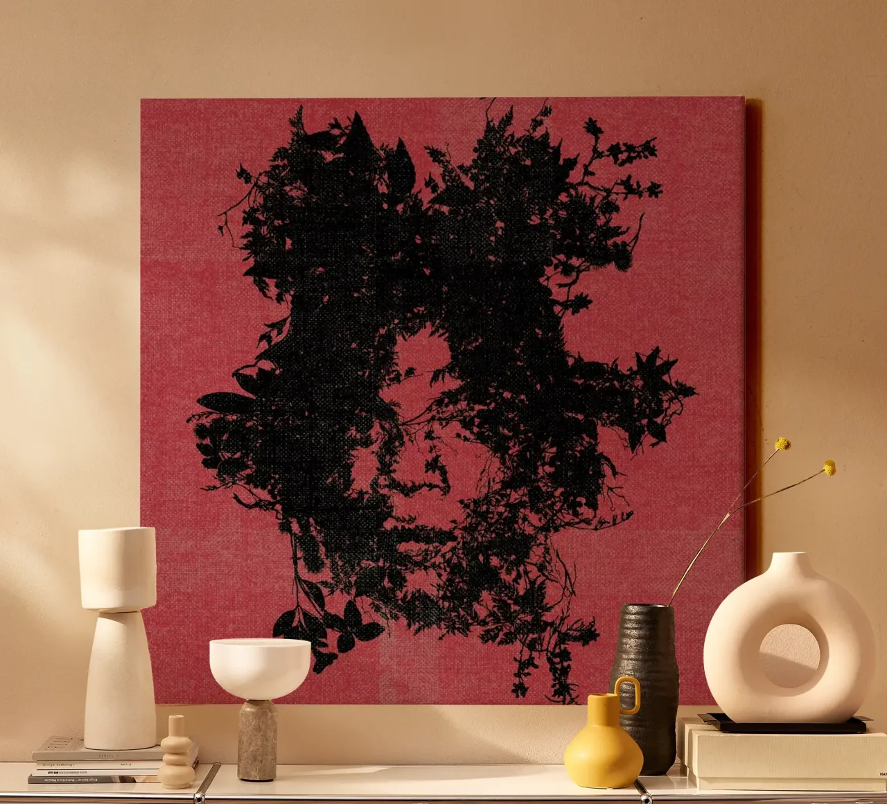 Basquiat canvas met Baklijst van Carlos Quitério