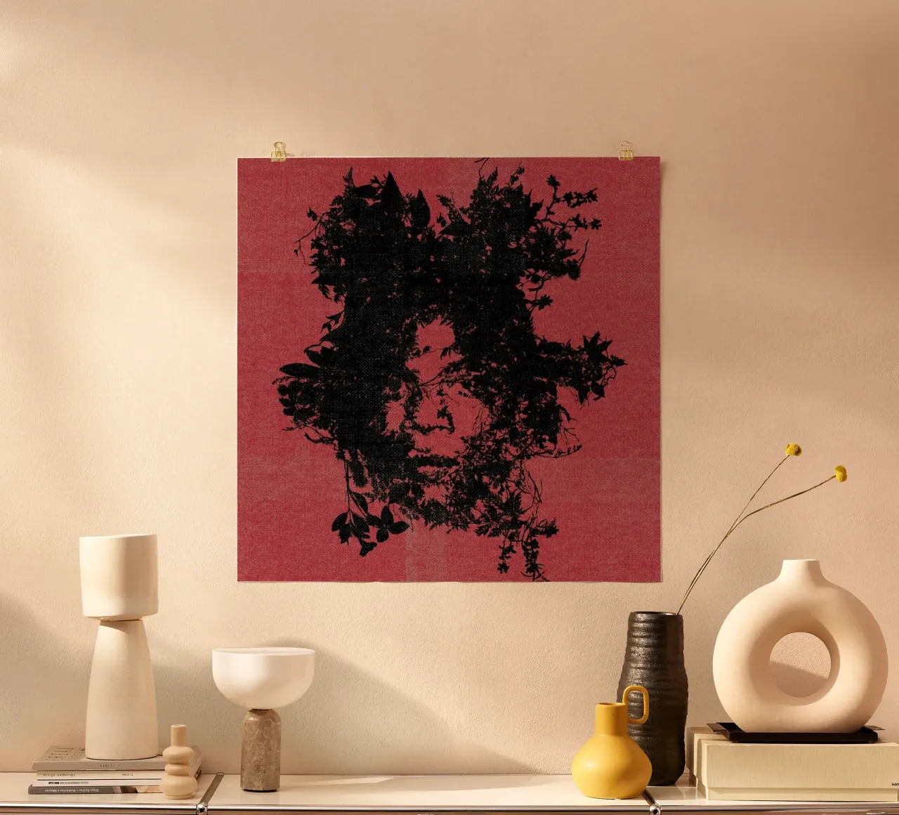 Basquiat poster con telaio in plastica da Carlos Quitério
