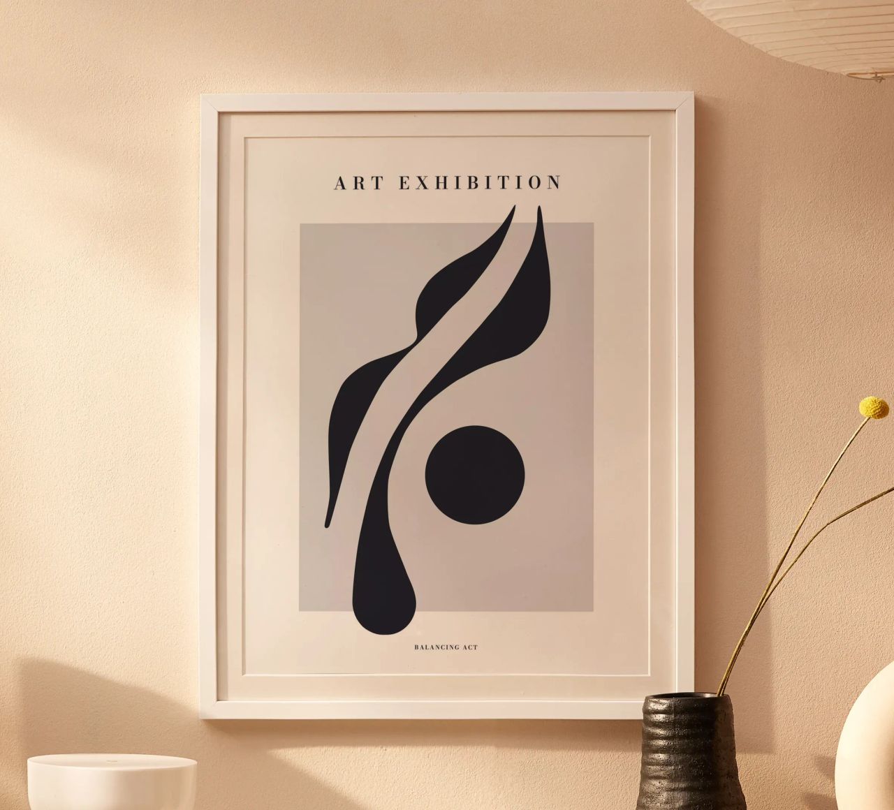 Équilibre abstrait - Art minimaliste poster de Whole©