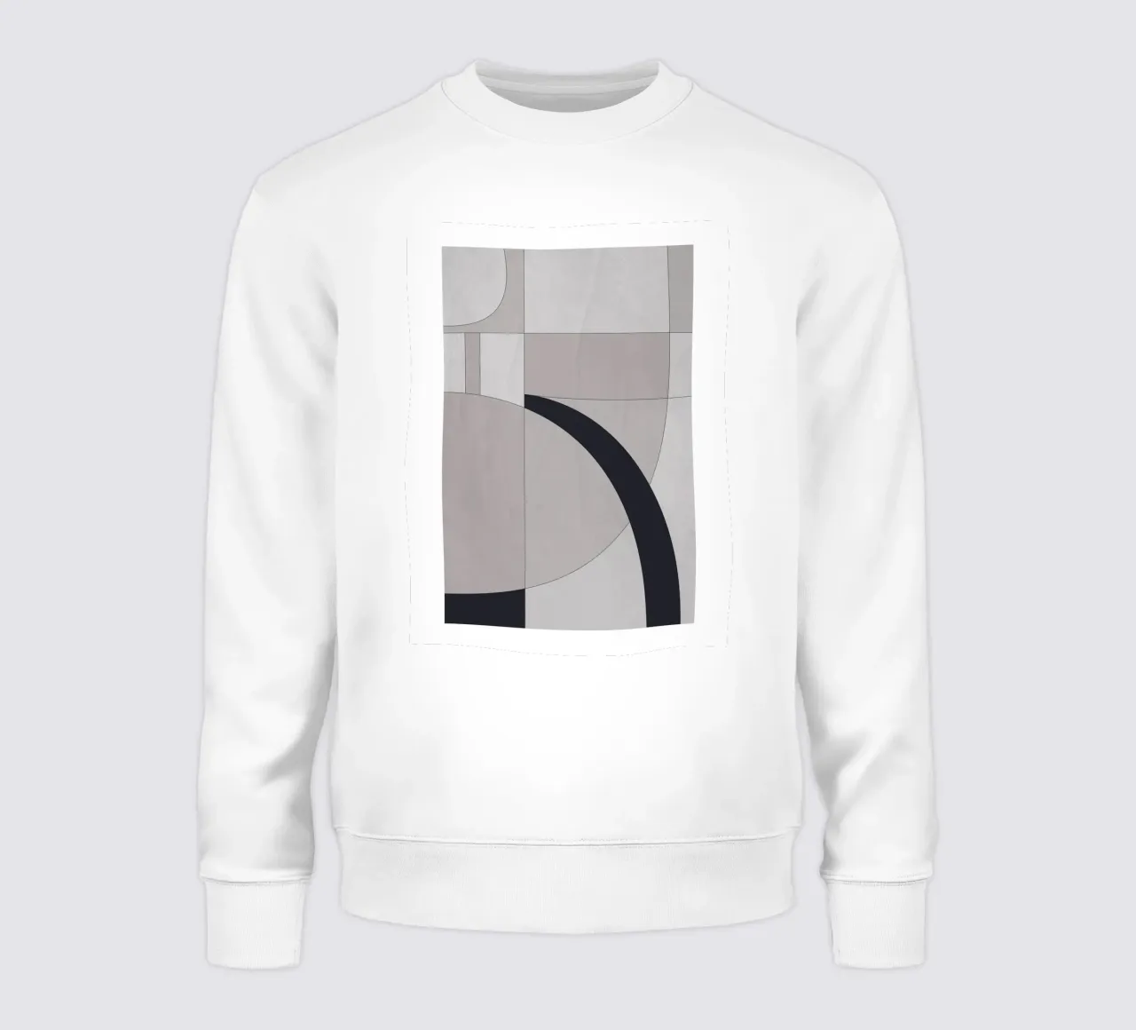 Geometric elegance - minimalist art in soft tones sweatshirt by Whole©