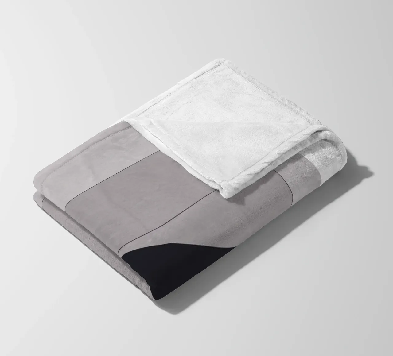 Geometric elegance - minimalist art in soft tones fleece blanket by Whole©