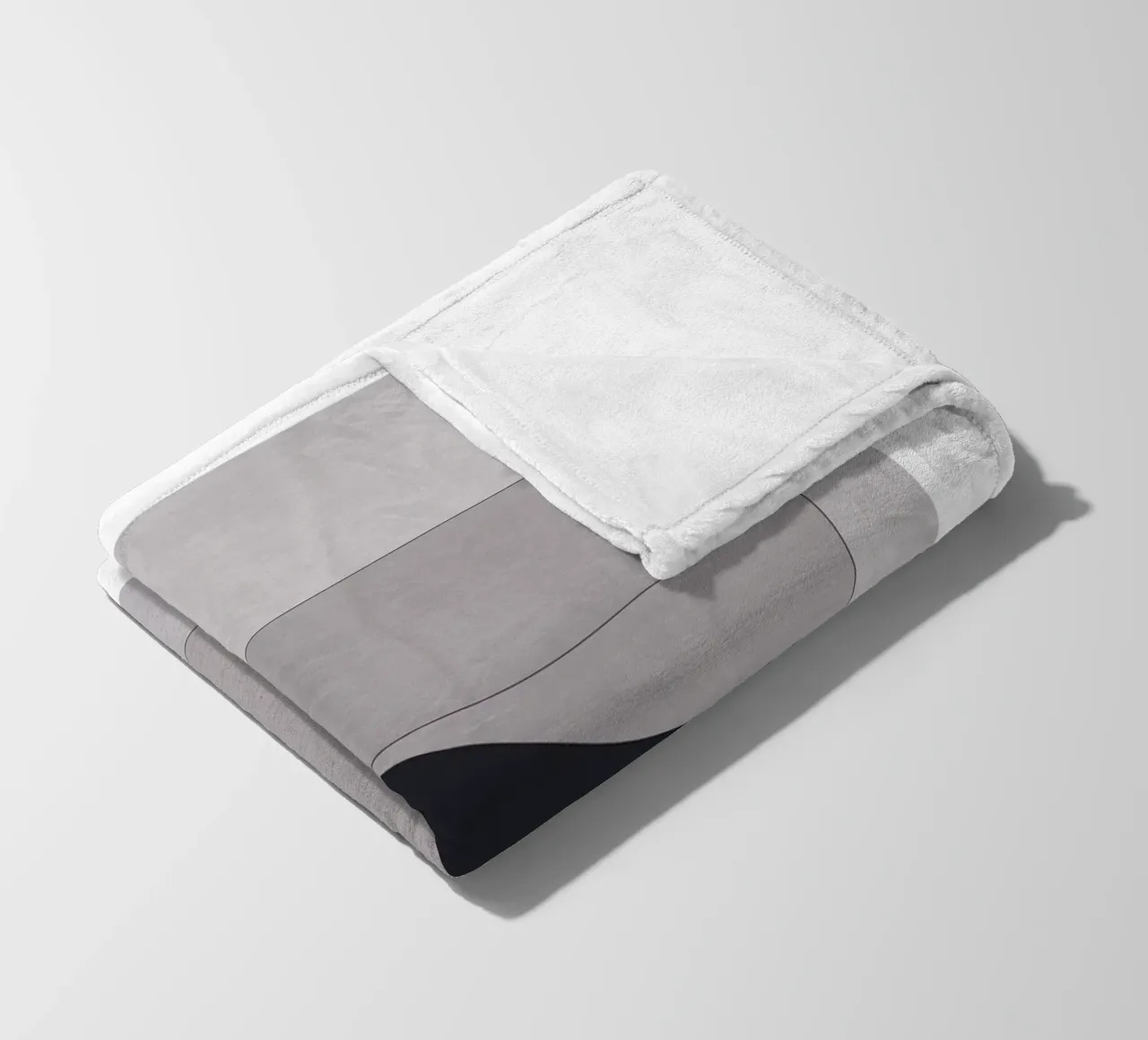 Geometric elegance - minimalist art in soft tones fleece blanket by Whole©
