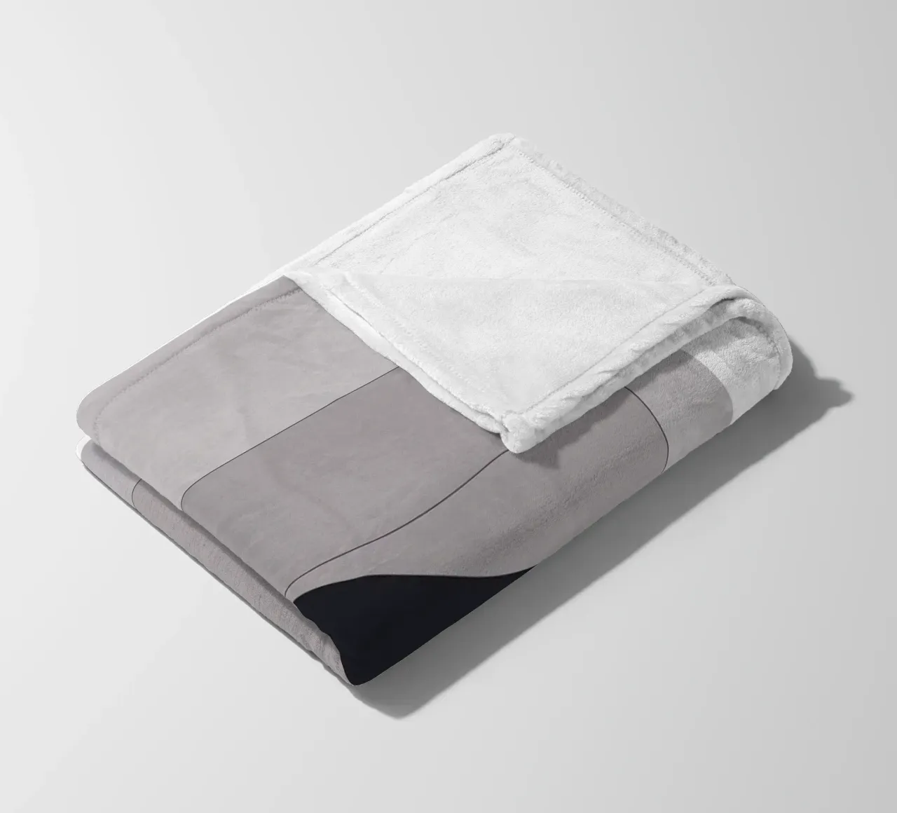 Geometric elegance - minimalist art in soft tones fleece blanket by Whole©