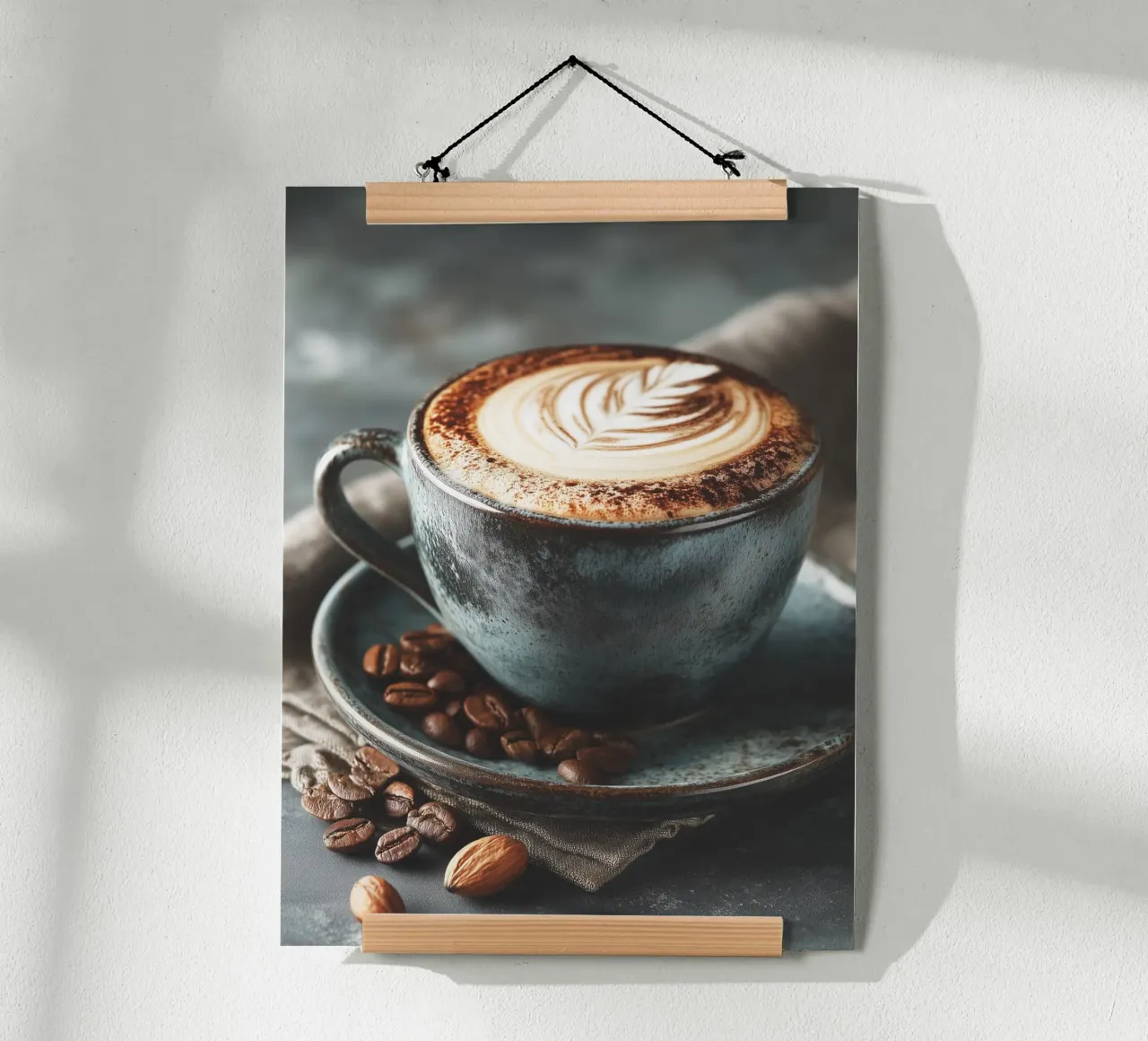 Rustikele Kaffeepause Poster von Carinaprint