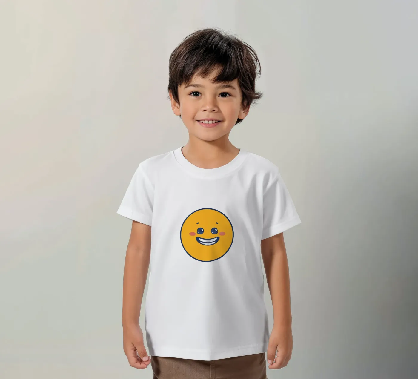 Smiley kinder t-shirt van Jelis_art