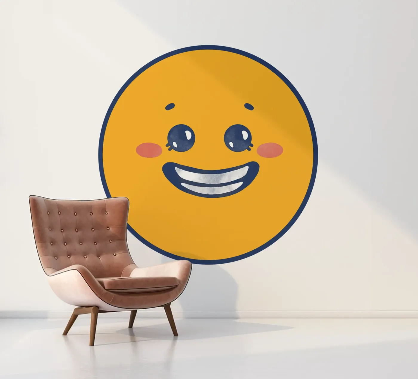 Smiley fotobehang van Jelis_art