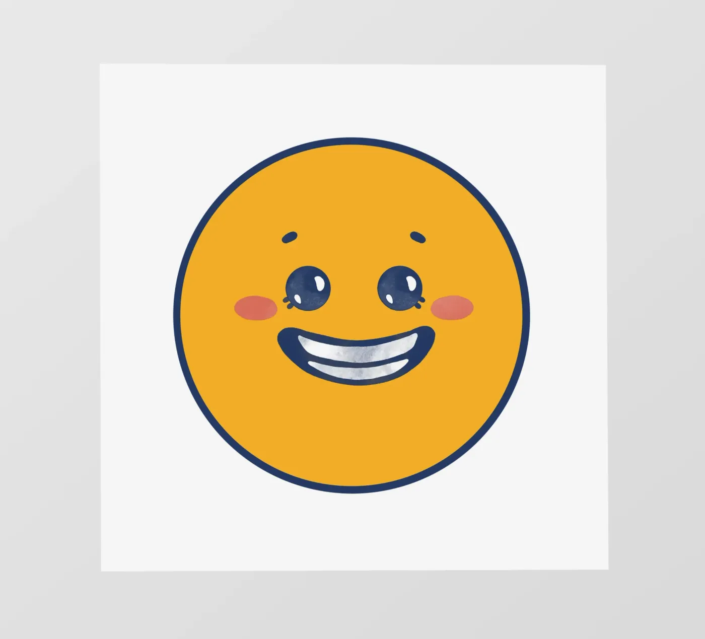 Smiley fotobehang van Jelis_art