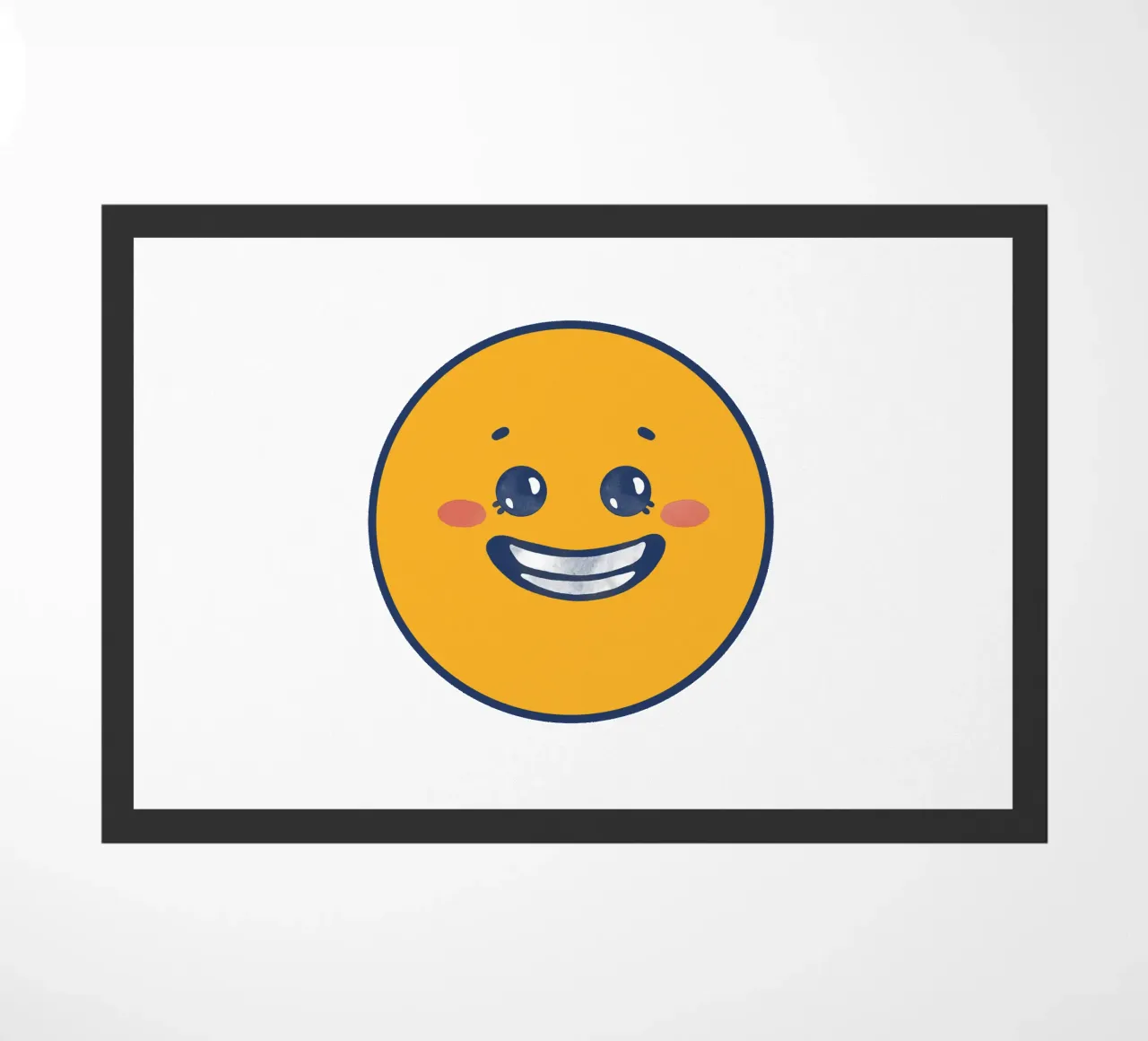Smiley doormat by Jelis_art