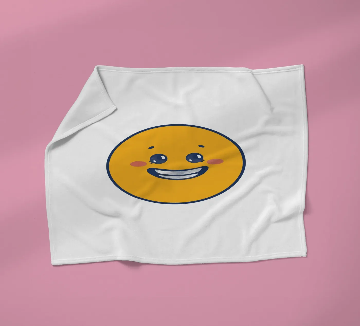 Smiley fleece blanket by Jelis_art
