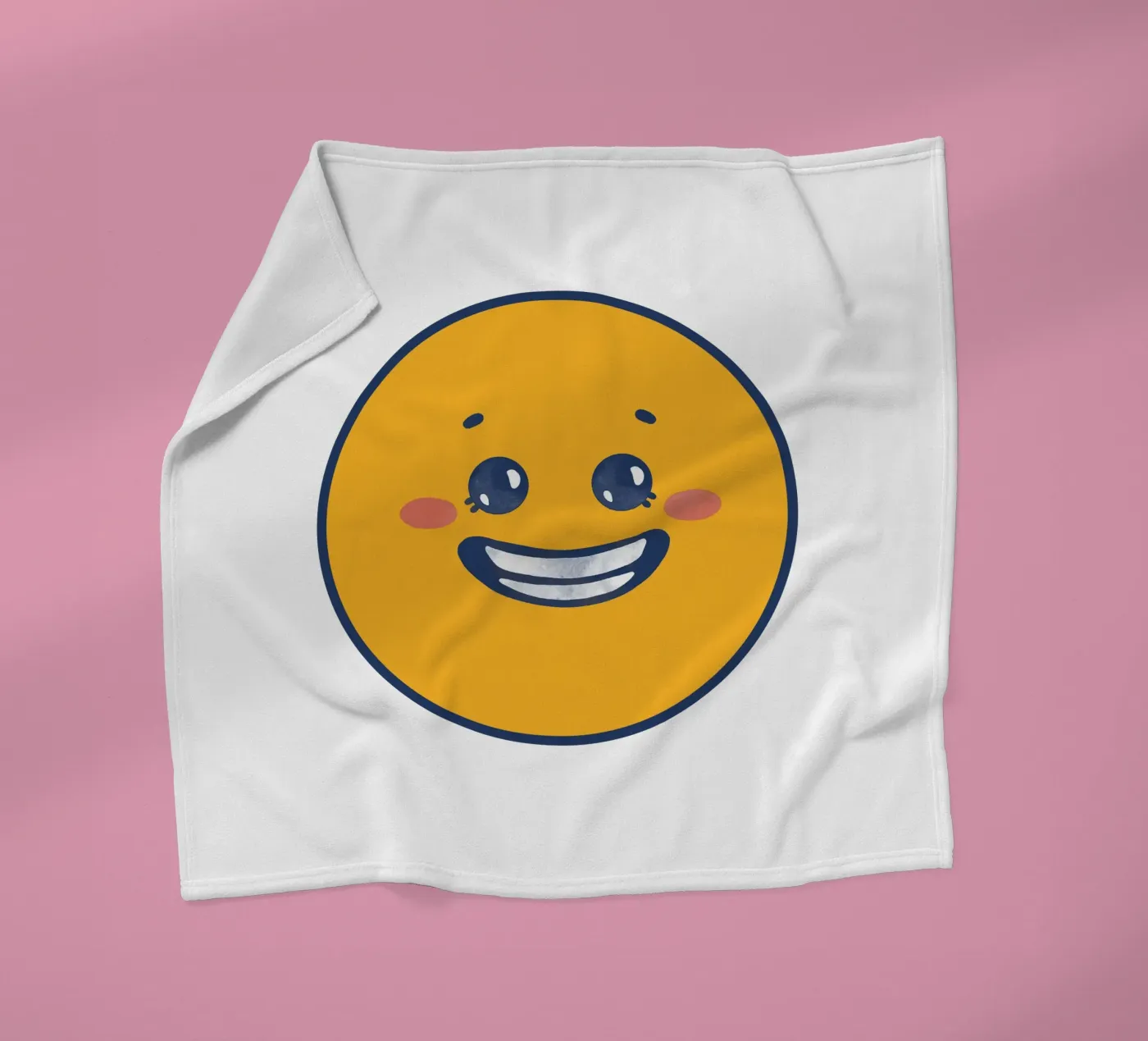 Smiley fleece blanket by Jelis_art