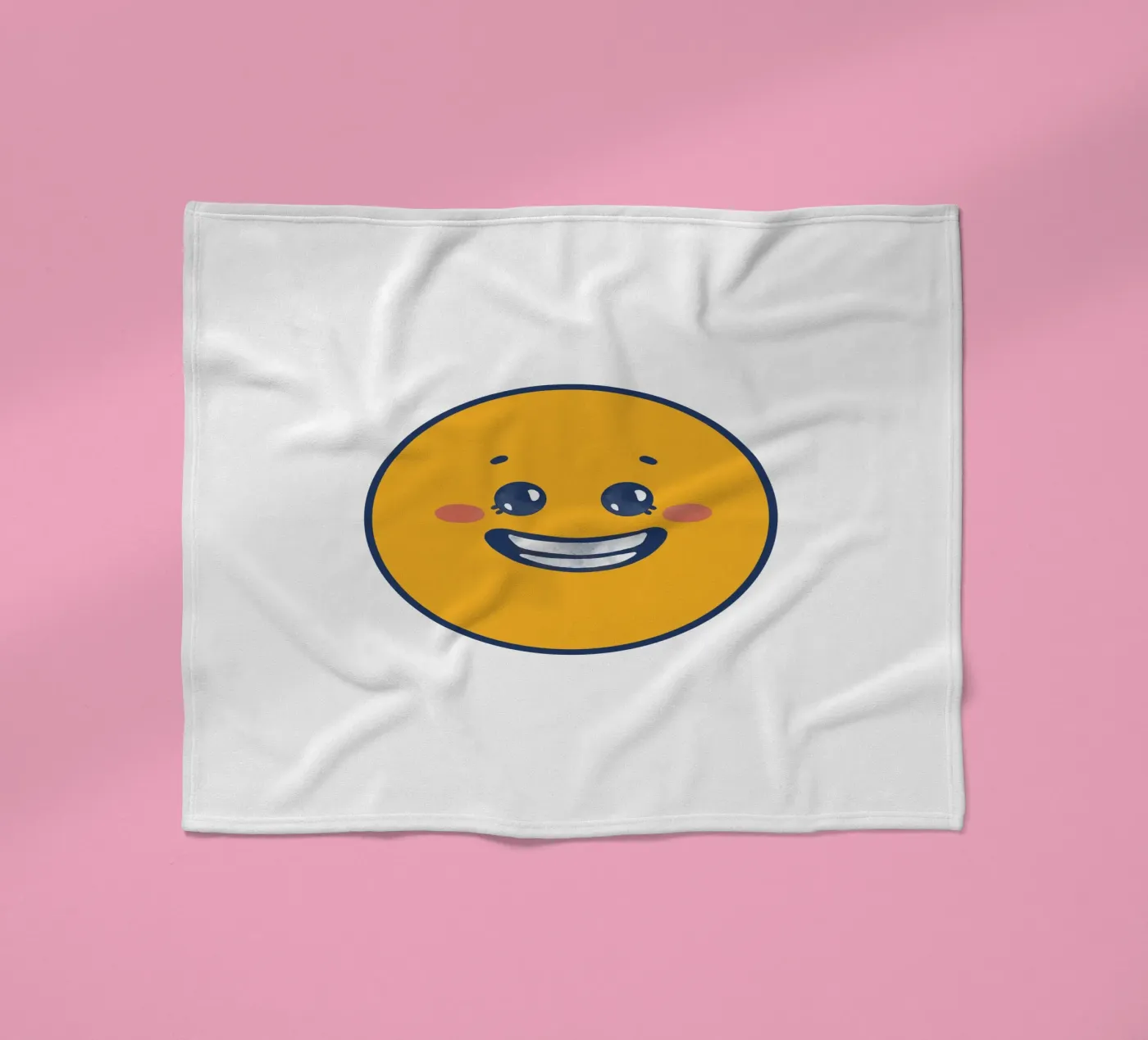 Smiley fleece blanket by Jelis_art