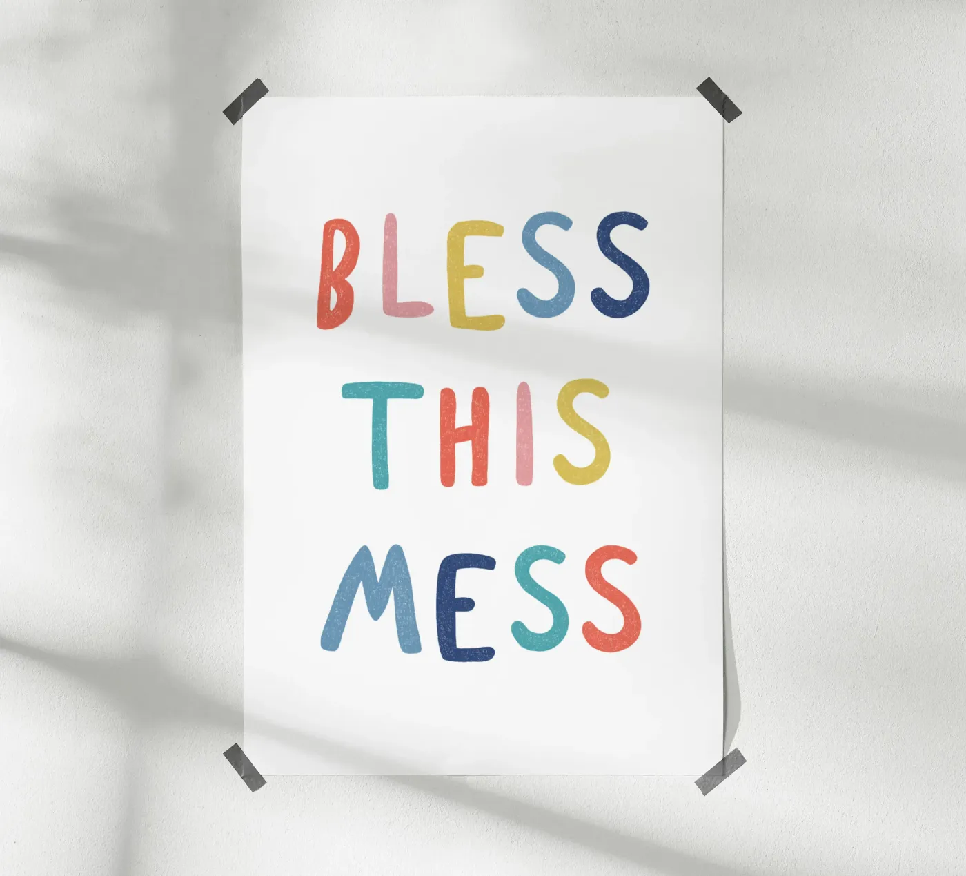 Bless this mess poster by Jelis_art