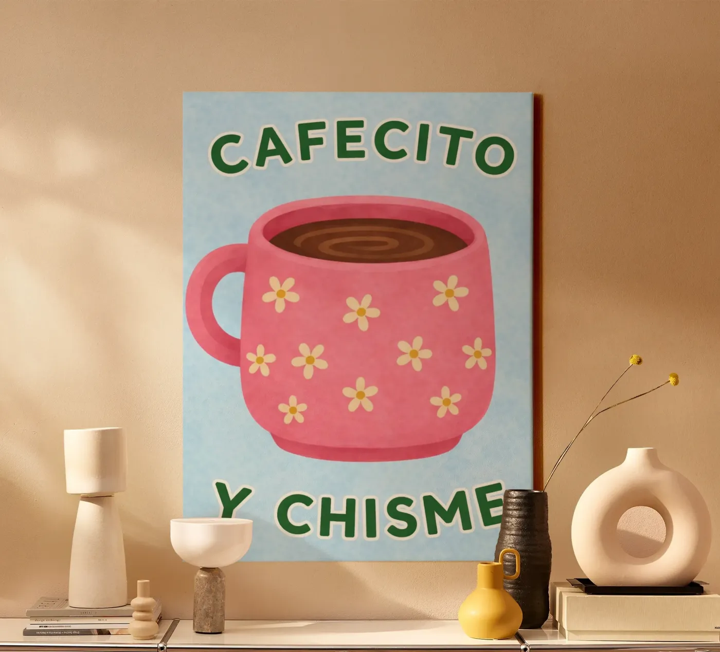 caffè e pettegolezzi tela da the gondols