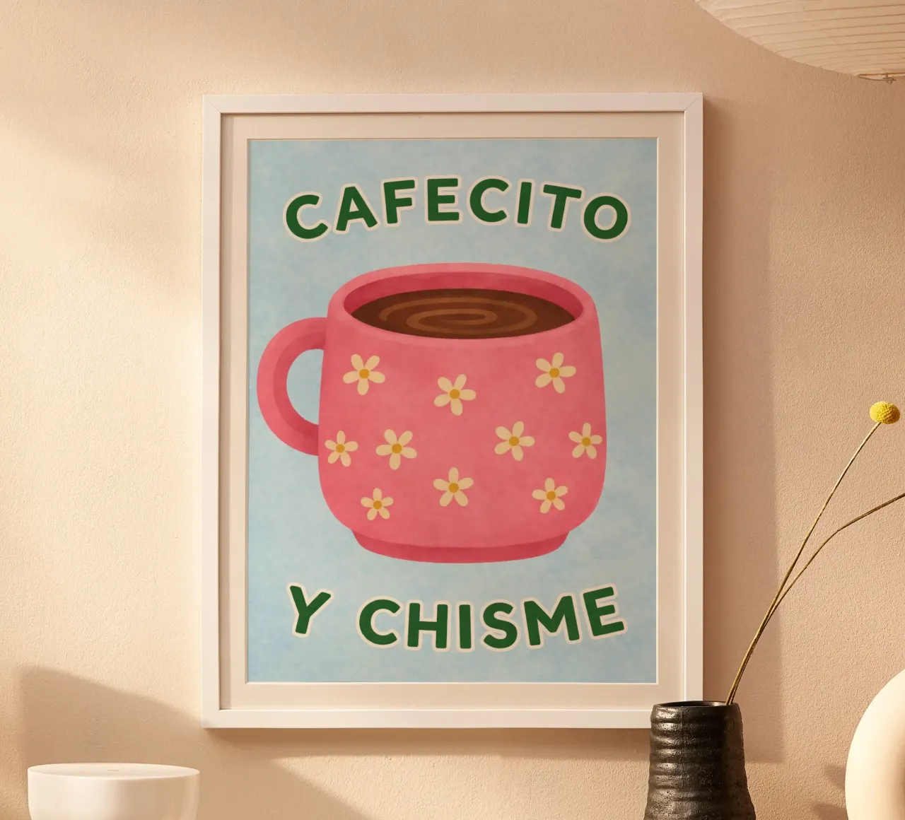 caffè e pettegolezzi poster da the gondols