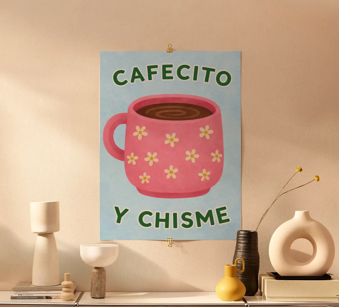 caffè e pettegolezzi poster da the gondols