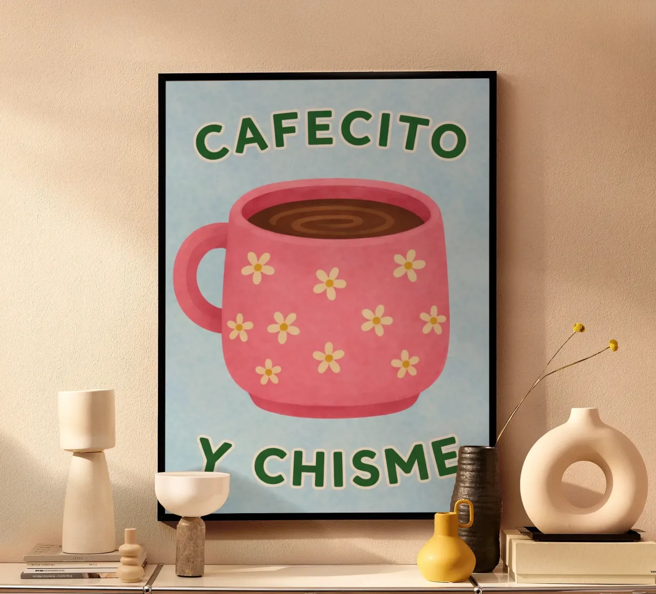 caffè e pettegolezzi poster da the gondols