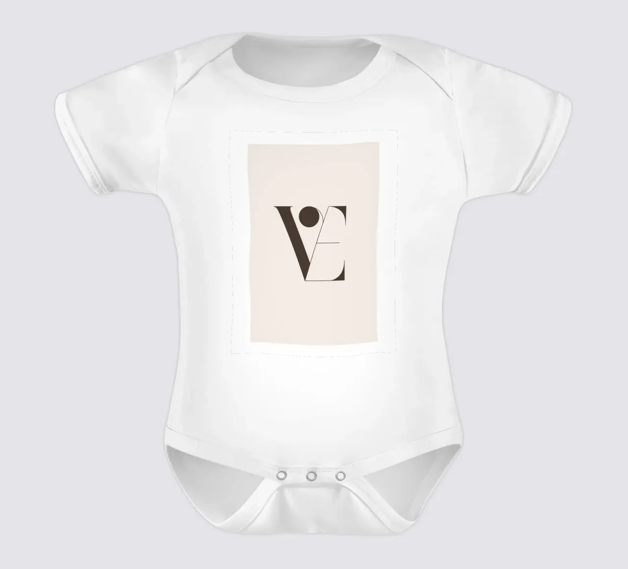 Arte tipografica - Design d'amore alla moda body neonato maniche corte da Whole©