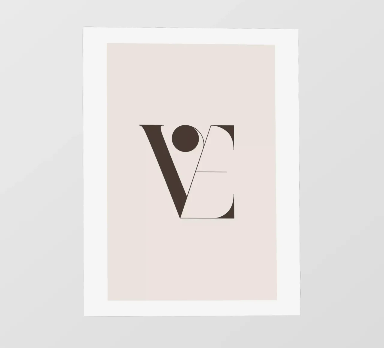 Arte tipografica - Design d'amore alla moda pellicola backlit da Whole©