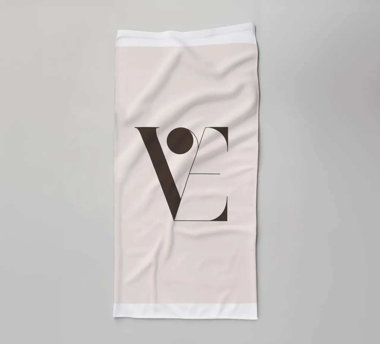 Arte tipografica - Design d'amore alla moda asciugamano da bagno da Whole©