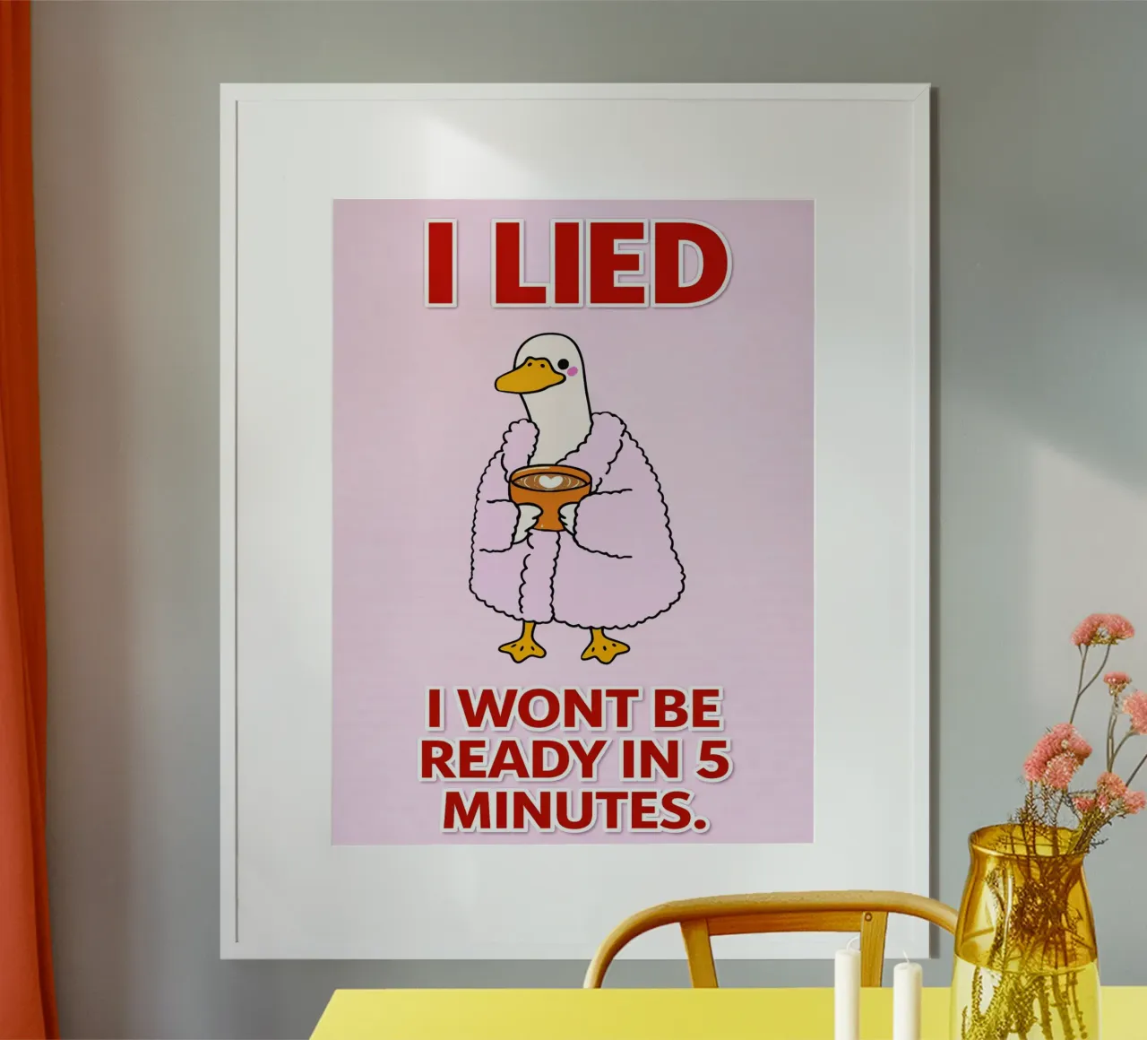 ik loog eend poster van the gondols