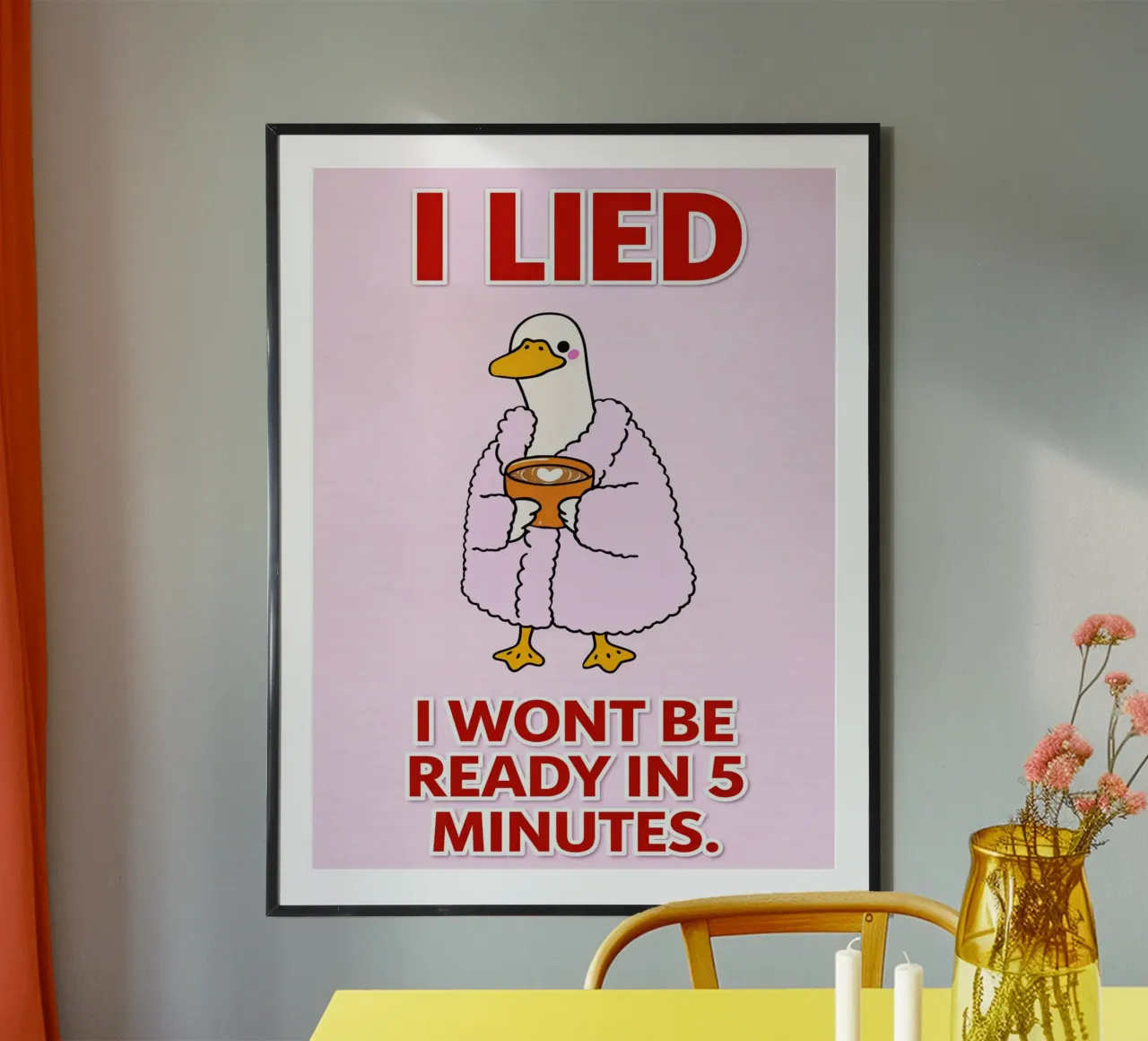 ik loog eend poster van the gondols