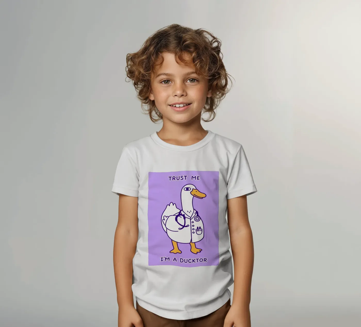 loro e l'anatra t-shirt bambini da the gondols