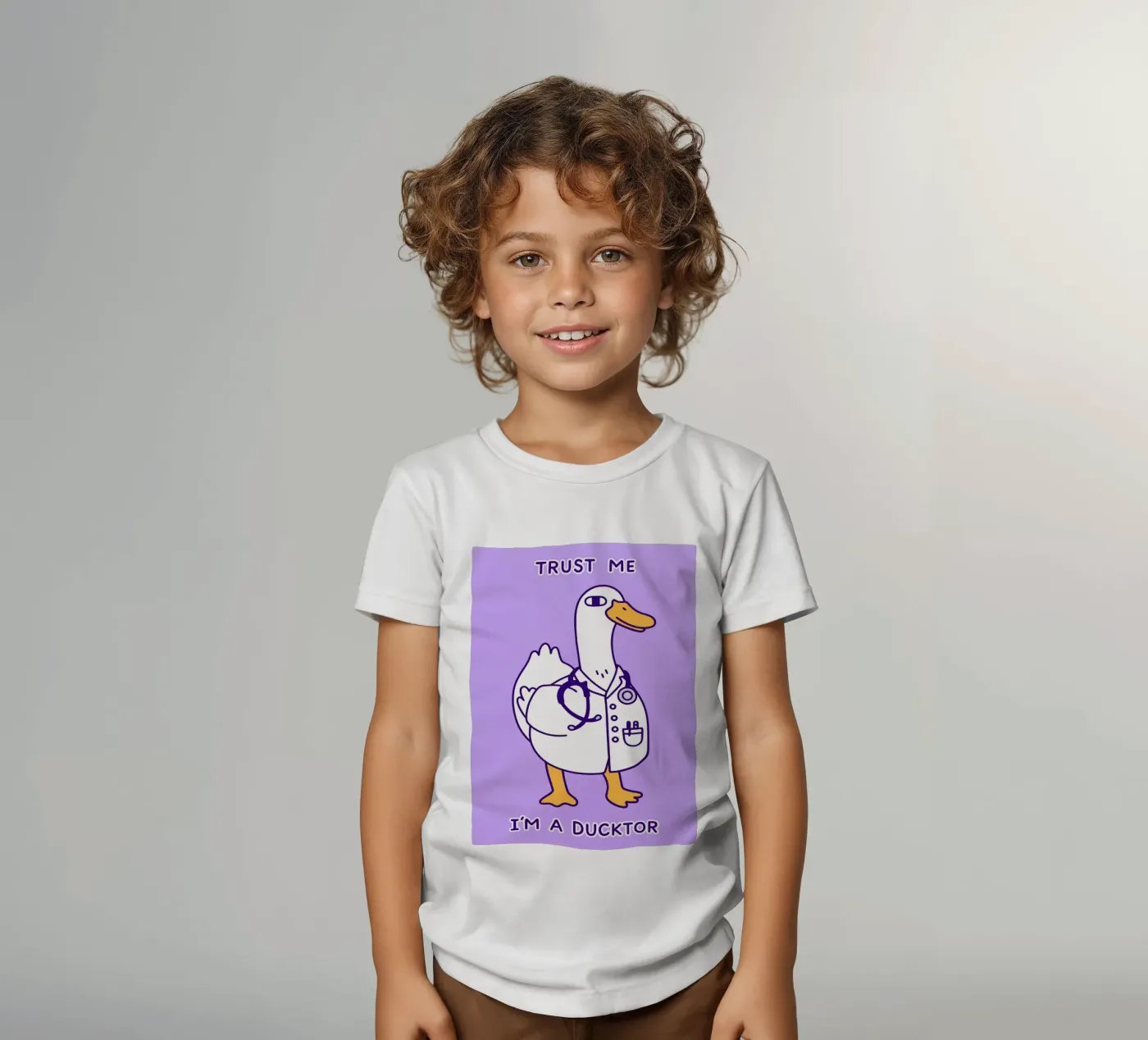 loro e l'anatra t-shirt bambini da the gondols