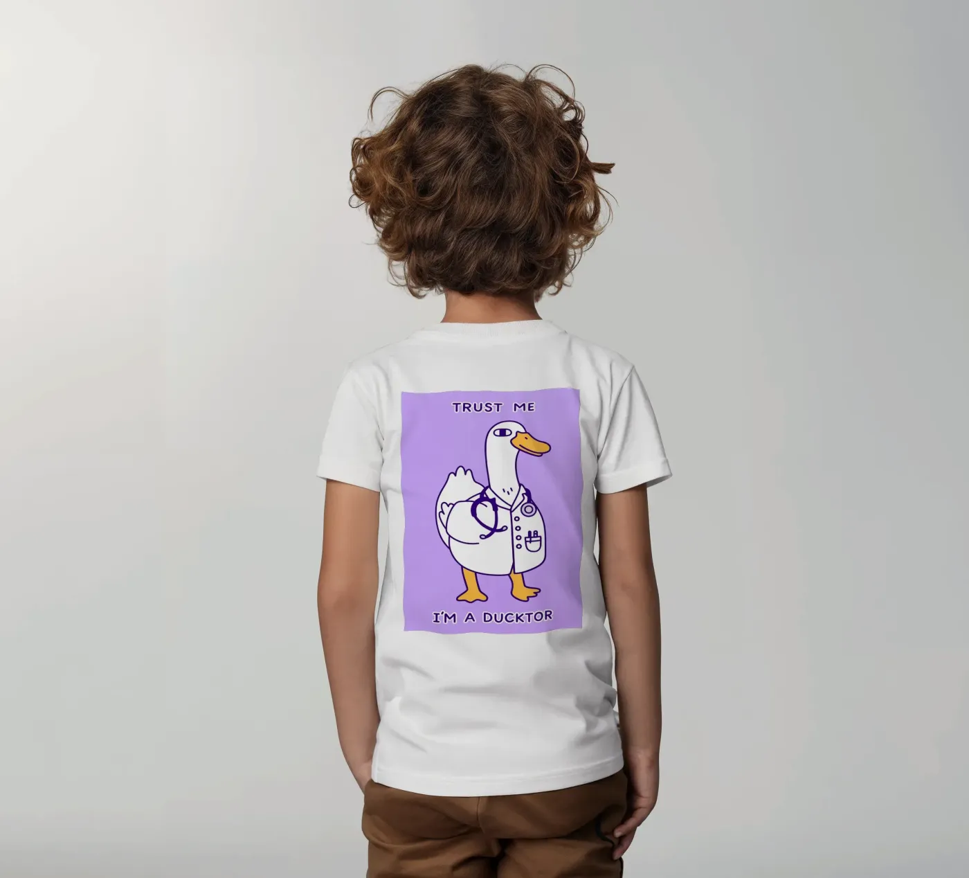 loro e l'anatra t-shirt bambini da the gondols