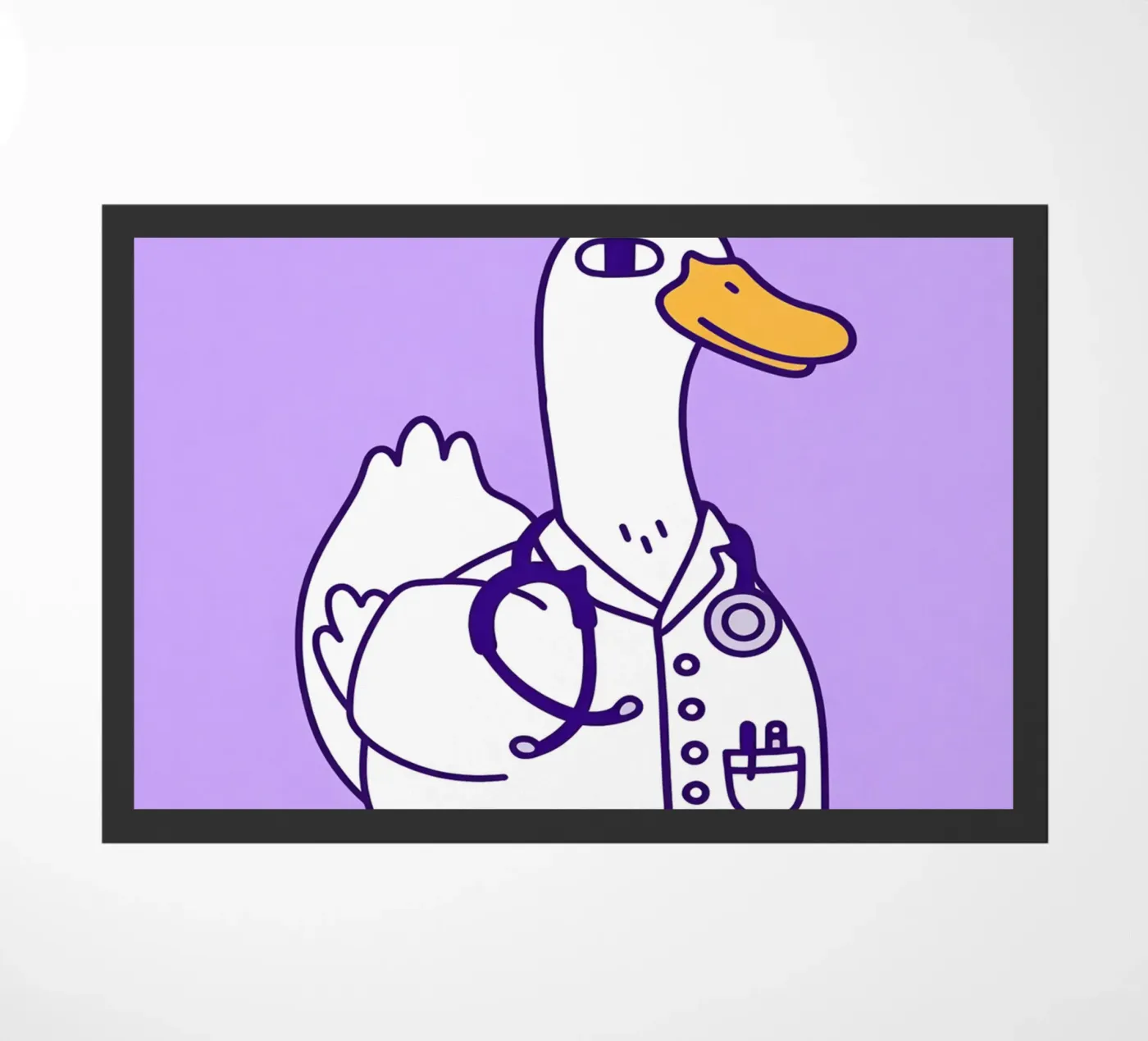 hen en de ducktor deurmat van the gondols