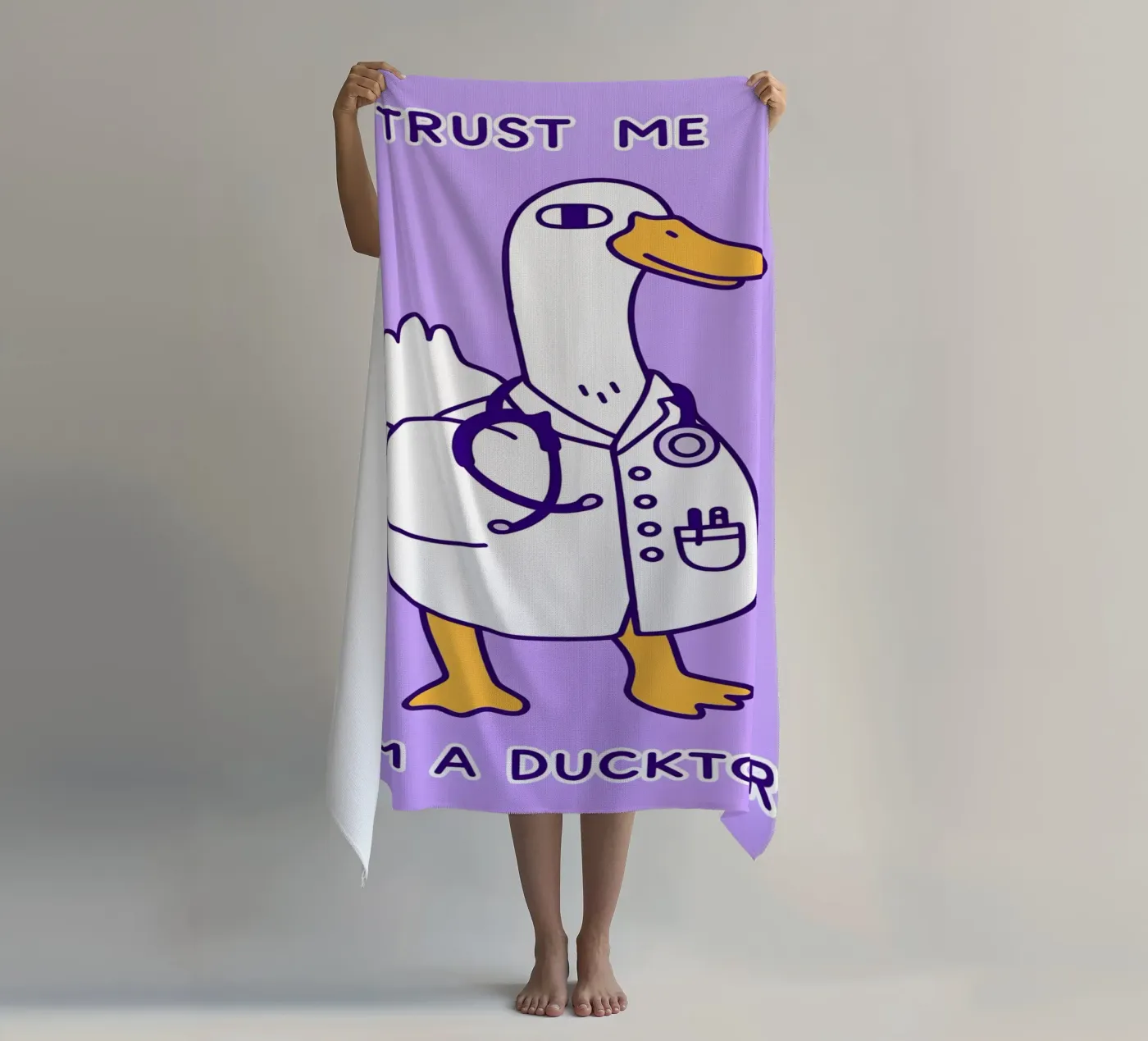 hen en de ducktor strandhanddoek van the gondols