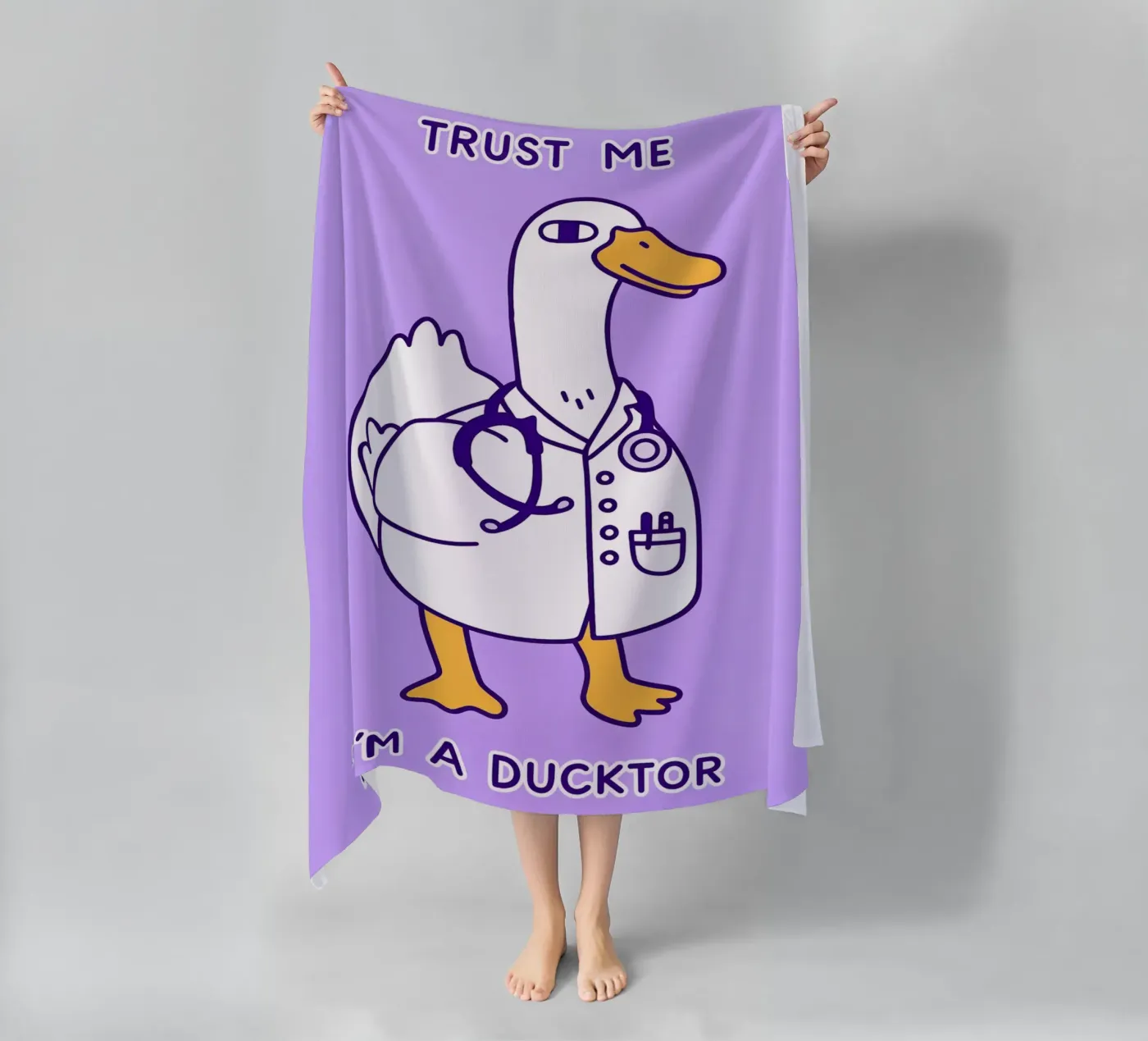 hen en de ducktor strandhanddoek van the gondols