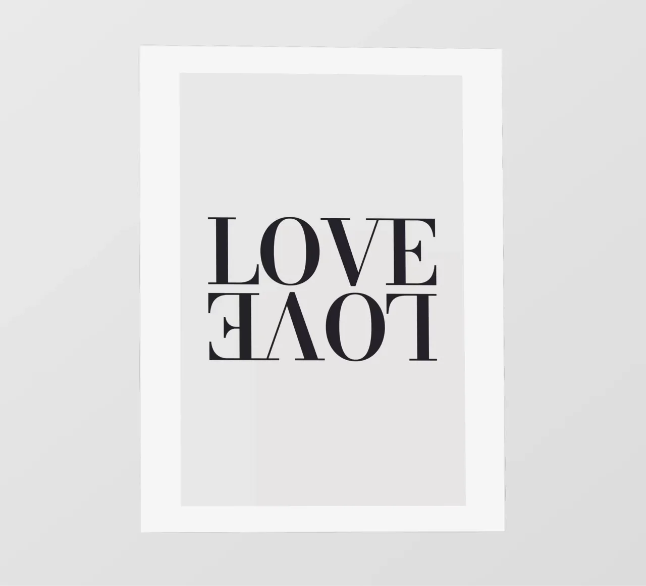 Typography Love - Modern statement design photo wallpaper by Whole©