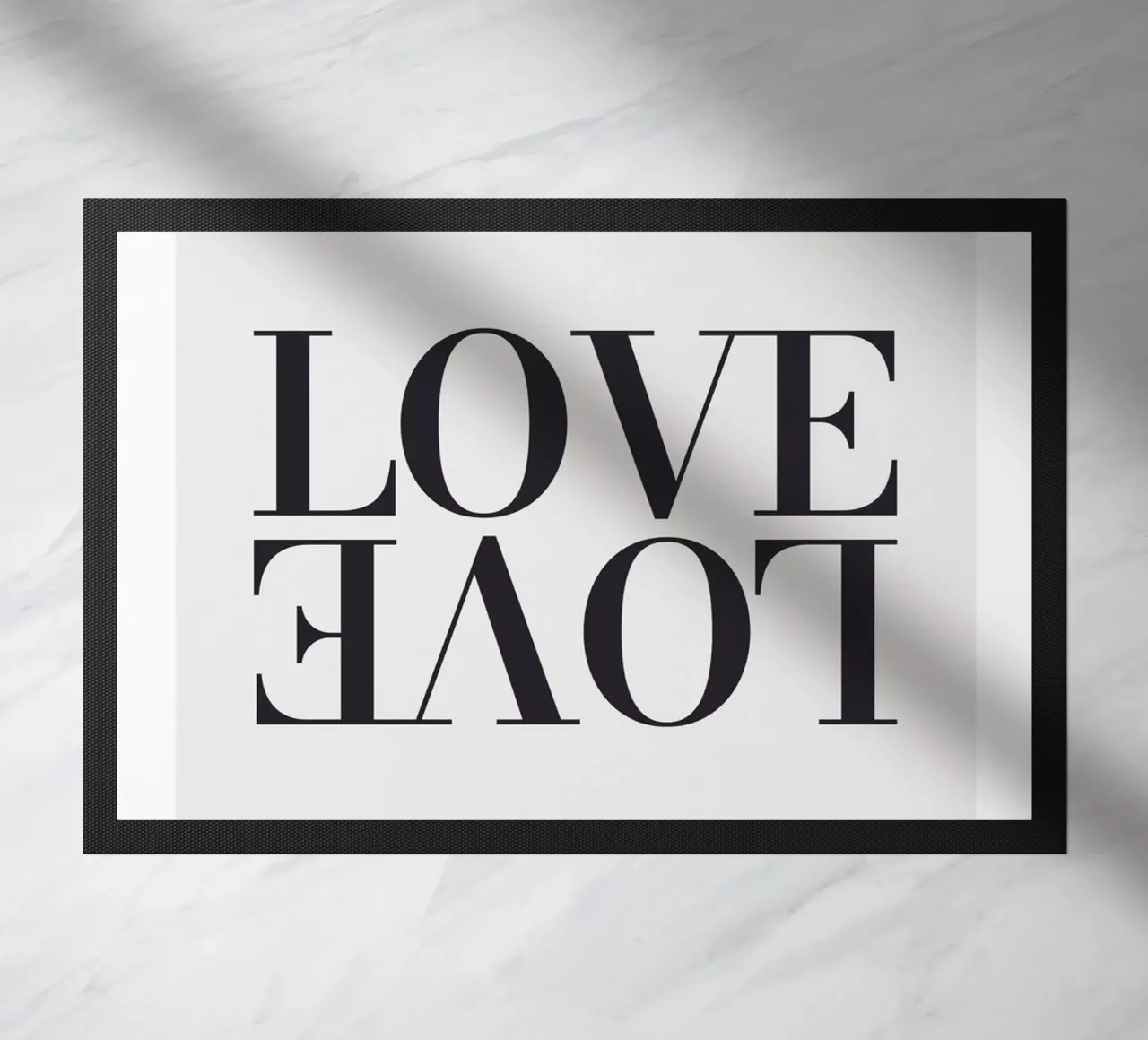 Typography Love - Modern statement design doormat by Whole©