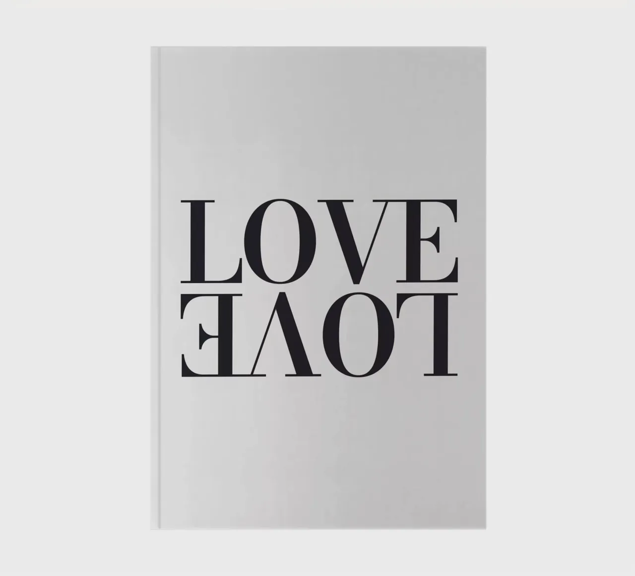 Typography Love - Modern statement design notebook by Whole©