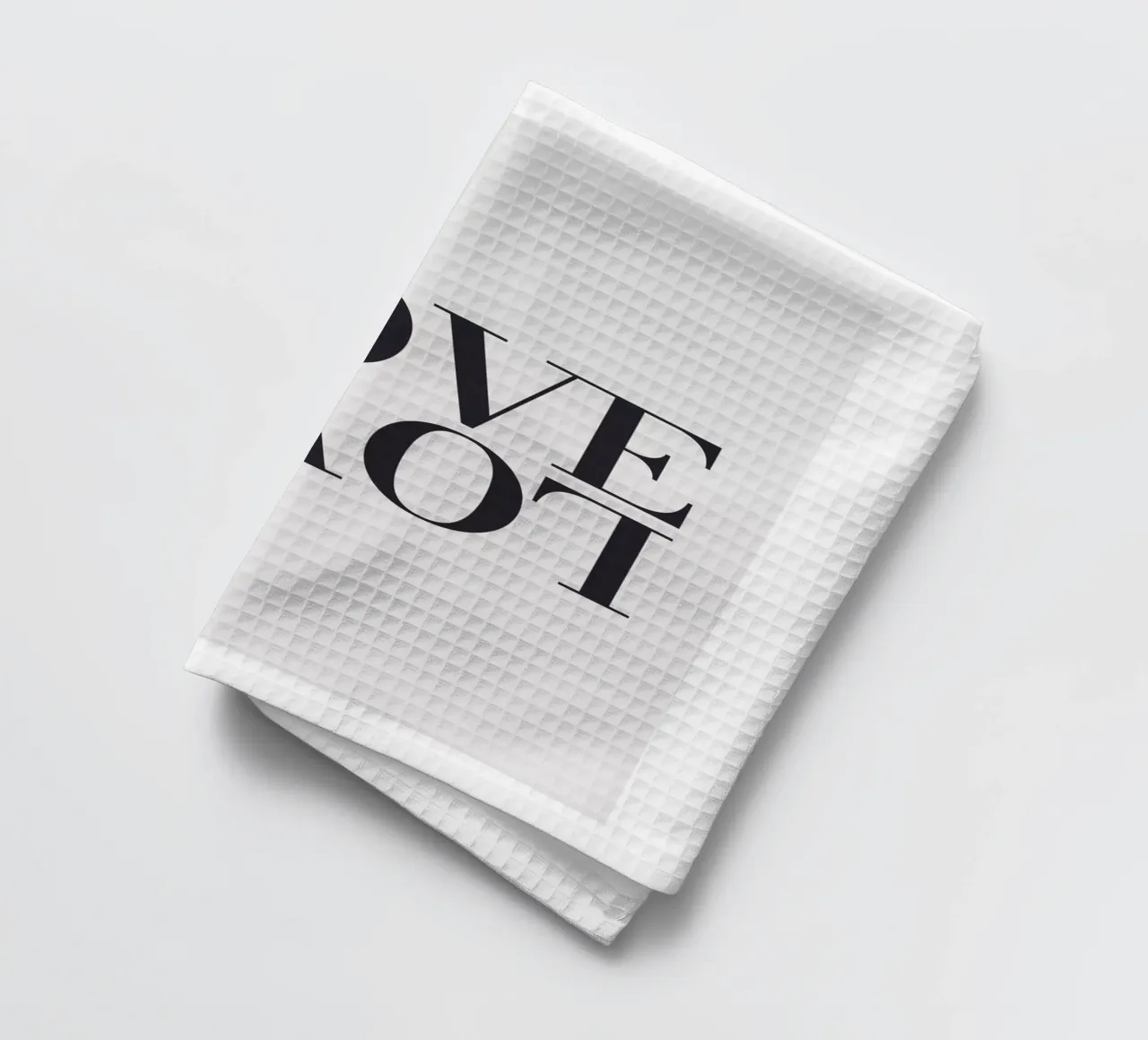 Typographie Love - Statement Design moderne torchon de Whole©