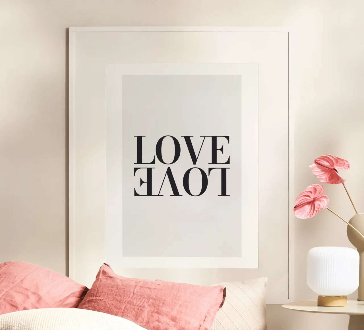 Typography Love - Modern statement design hahnemühle by Whole©