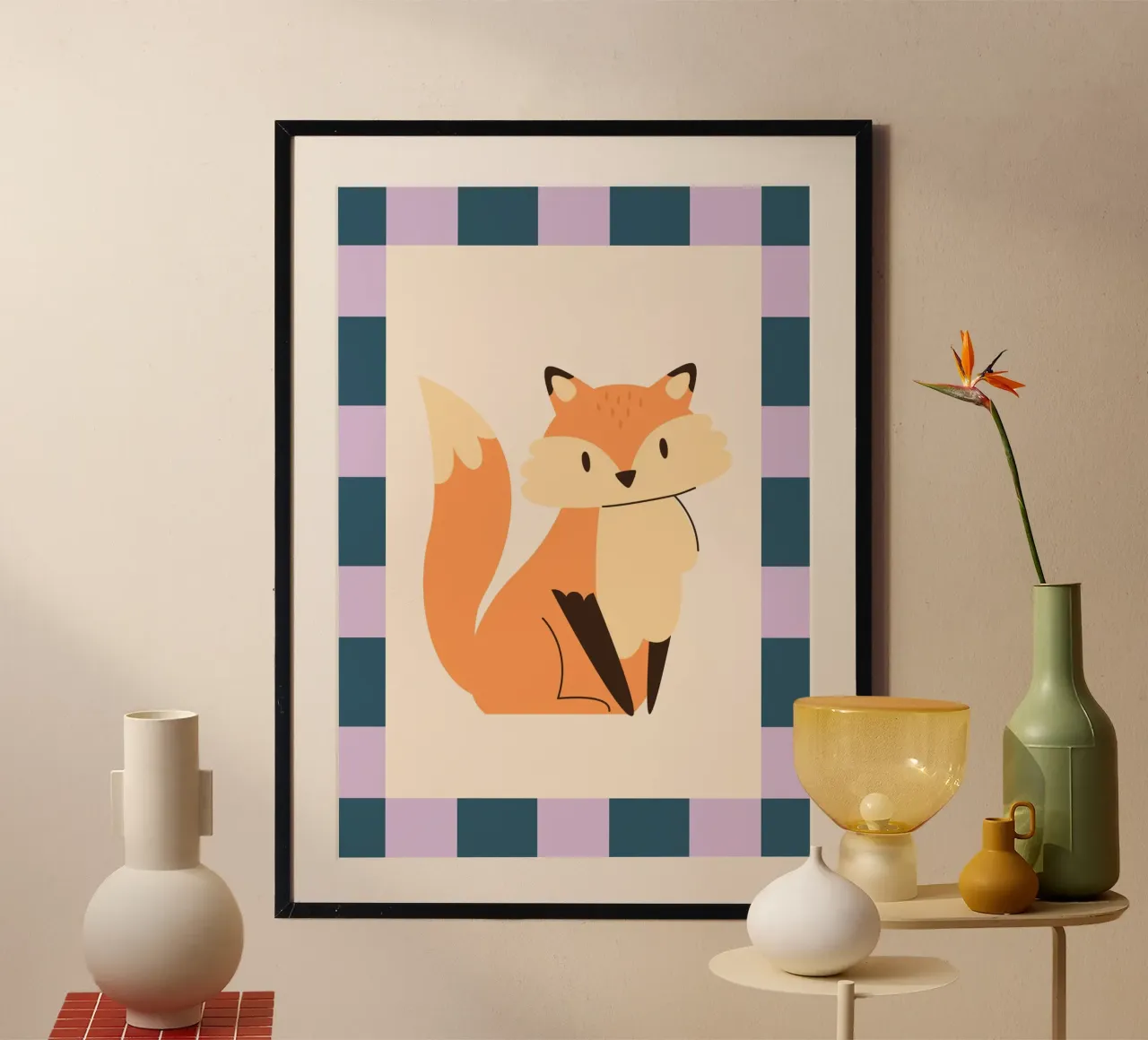Fuchs poster van PurePeachKids