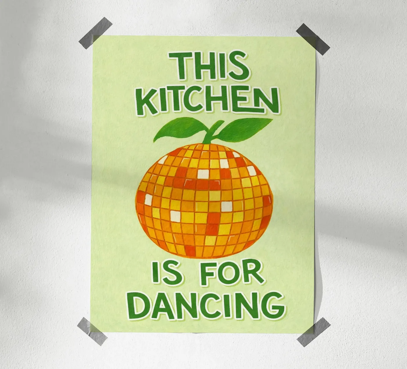 this kitchen is for dancing poster by the gondols