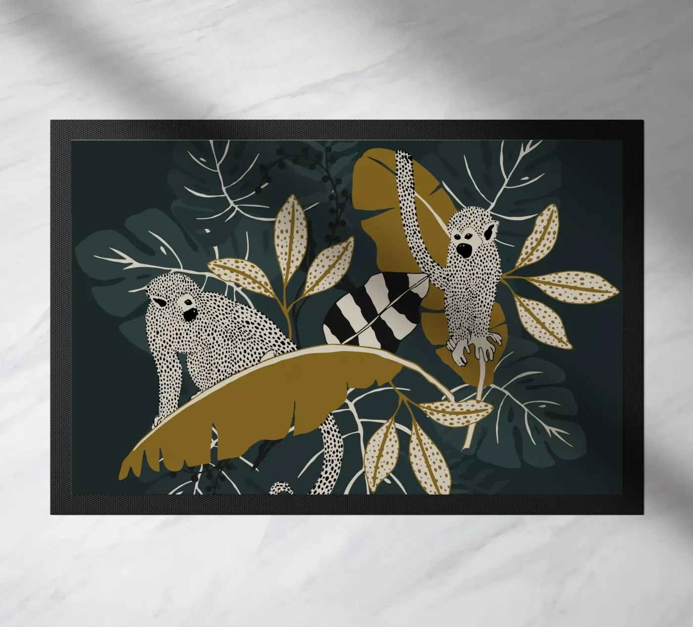 Two Monkeys | emerald deurmat van moDeern