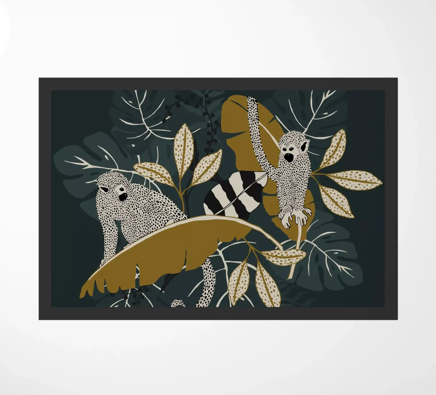 Two Monkeys | emerald deurmat van moDeern