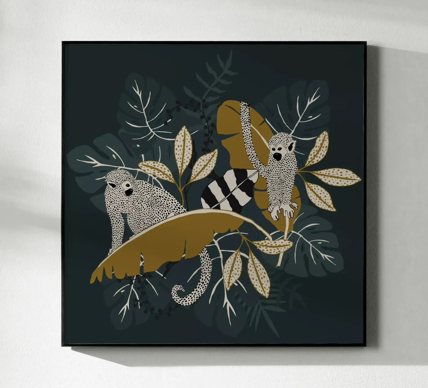 Two Monkeys | emerald plexiglass da moDeern